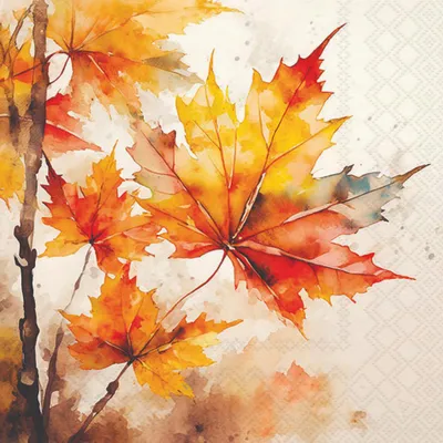 Produktbild von Servietten 33x33 cm - Vibrant leaves