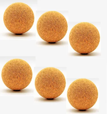 Produktbild von 6 x Kork Kugel 8 cm - Weinkorken Kugelstopfen Holzkorken Korkbälle Korkstopfen