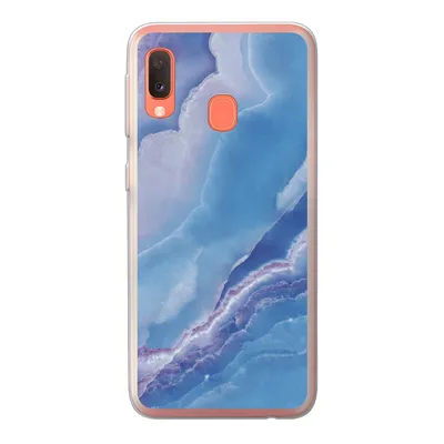 Produktbild von MuchoWow® Handyhülle Schutzhülle Hülle für Samsung Galaxy A20e Natursteine - Lila - Mineralien Silikon Softcase Handy Hülle - Abdeckung