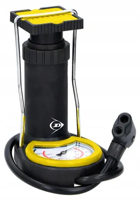 Produktbild von Dunlop Mini Fußpumpe mit Manometer, 10 bar