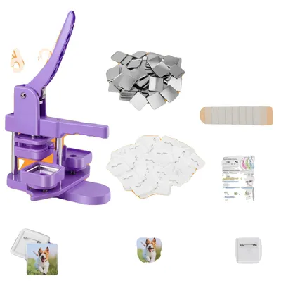 Productafbeelding van Knopenpersmachine, draagbaar ontwerp, eenvoudig in gebruik, set zoals afgebeeld