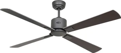 Produktbild von Energiespar Deckenventilator mit Fernbedienung Eco Neo III WiFi 132 cm Basaltgrau Flügel Wenge / Silbergrau