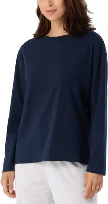 Produktbild von Schiesser Damen Langarmshirt Gr. 42 dunkelblau