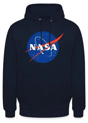 Produktbild von Spreadshirt NASA Classic Logo Uni Hoodie, M, Navy