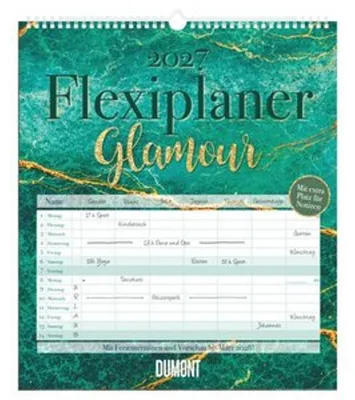 Produktbild von DUMONT Flexiplaner 2027 Familienplaner Kalender 34,5 x 40 cm mit 7 Spalten und Datumsstickern