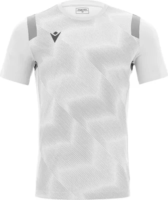 Immagine prodotto di Maglia Macron Rodders a manica corta per bambini - Bianco / Argento | Taglia: 9-10 Y