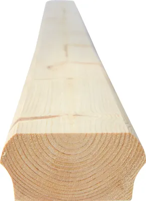 Produktbild von Handlauf Abschlußprofil unten - nordische Kiefer - 85 x 40  x 2350 mm (154)