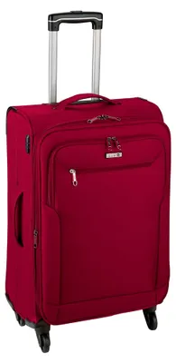 Produktbild von mittlerer 67 cm 4 Rollen Trolley Koffer Stoff Weichgepäck Rot 80 Liter Bowatex