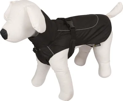 Produktbild von Kerbl Hundemantel Hunde-Regenmantel Forks schwarz M, 40cm; 80624
