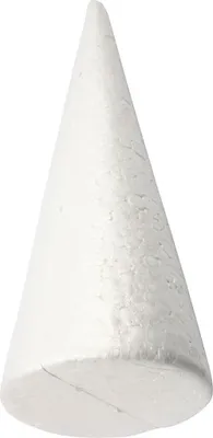 Image de Styropor Kegel Wit, 35cm