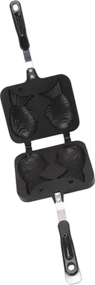 Obrázok produktu pre Taiyaki Pan Maker Nepriľnavá obojstranná panvica v tvare ryby na výrobu vaflí pre kuchyňu s otvoreným ohňom