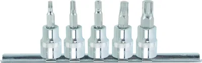 Produktbild von KS Tools 918.3773, Steckschlüssel-Satz, 3/8", 5 Kopf/Köpfe, Chrom-Vanadium-Stahl, DIN 3120, ISO 1174, 150 g
