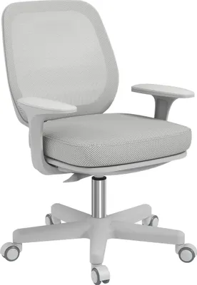 Immagine prodotto di Vinsetto Sedia Ufficio Ergonomica ad Altezza Regolabile, Sedia Girevole e Traspirante, 55x48x82.5-94.5 cm, Grigia