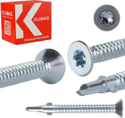 Immagine prodotto di Klimas WSDST Viti per foratura anta legno-acciaio 6,3 x 50 mm 250 pz.