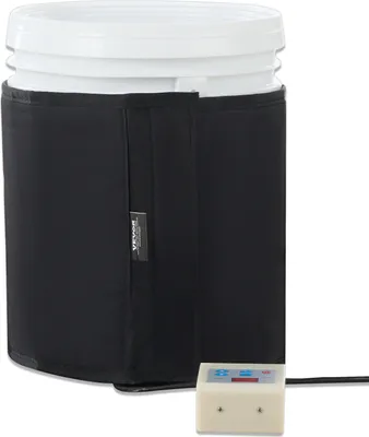 Produktbild von VEVOR Metall-Fassheizer, 250 Watt, Eimer-Heizband für 5-Gallonen-Fässer, 0–145 ℉ einstellbar mit separatem Thermostat, wasserdichter hocheffizienter Fettfassheizer aus Oxford-Gewebe,