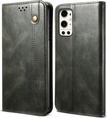 Produktbild von OnePlus 9 Pro Hülle, LaimTop Leder Flip Brieftasche Schutzhülle für OnePlus 9 Pro Grün