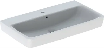 Image de Geberit Renova Plan, lavabo, 85x48 cm, 1 trou pour robinet, avec trop-plein, 501698, 501.698.00.1