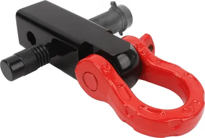 Produktbild von 2-Zoll-Schäkelkupplungsempfänger mit 5/8-Zoll-Sicherungsstift und 3/4-Zoll-D 45.000 Pfund Bruchfestigkeit für die Fahrzeugbergung
