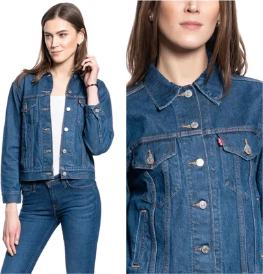 Produktbild von LEVI'S Damen, Jeansjacke EX- BOYFRIEND TRUCKER, XS, Blau, jeansmantel, , jeansjacken