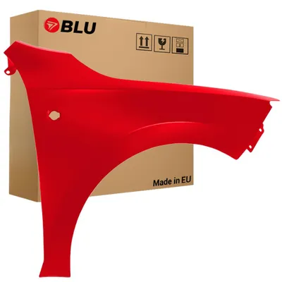 Productafbeelding van BLU Spatbord geschikt voor Seat Toledo IV 4 LY3D Rechts Rood TornadoRot Met richtingaanwijzeropening | 2012-2019 | Voorzijde | Gelakt | Montageklaar