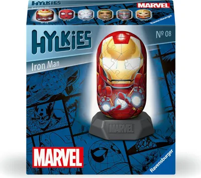 Produktbild von Ravensburger Hylkies: Die neue Sammelfigurenreihe zum selbst zusammenbauen. Figur #08 - Iron Man - Für alle Marvel Universe Fans - Aufbauen, Verlieben, Sammeln