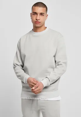Produktbild von Urban Classics TB014E | Herren Crewneck Sweatshirt - Farbe: lightasphalt - Größe: S