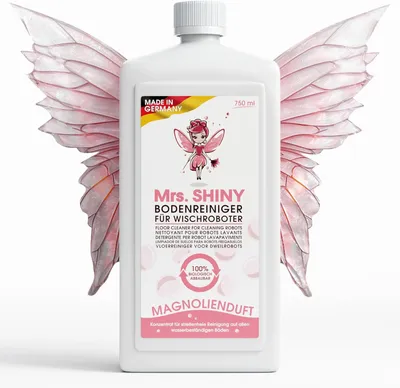 Produktbild von Mrs. Shiny-Bodenreiniger für Wischroboter 750ml Konzentrat. Duft: Magnolia