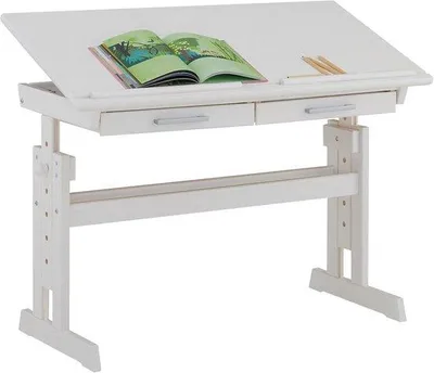 Produktbild von Kinderbureau höhenverstellbar und neigbar in Weiß