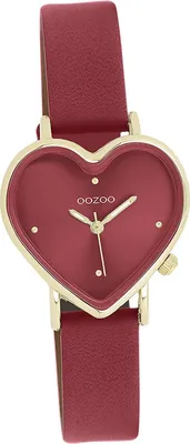 Produktbild von Oozoo Damen Armbanduhr rot Analog OOZOO Timepieces Lederarmband D2UOC11454