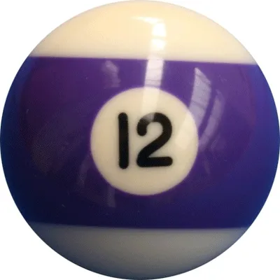 Immagine prodotto di Singola - Palla di ricambio per biliardo Aramith Pool "Premier" - Numero 12 in 57,2mm