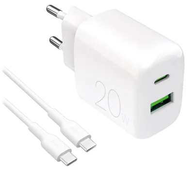 Image de PURO  Kit charge 20W USB‑A/USB‑C + câble USB‑C
