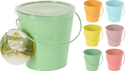 Obrázek produktu pro Citronelová svíčka v kbelíku - Ø cca 10 cm - 1 kus