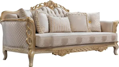 Immagine prodotto di Divano Chesterfield Barocco Classico Mobili Soggiorno Set Completo 5 pezzi