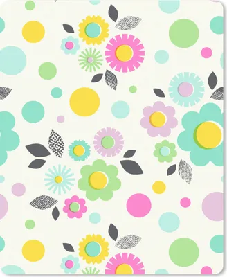 Produktbild von MuchoWow® Mauspad Mousepad Muster - Blumen - Blätter 19x23 cm - Mousepads - Maus Mat - Pad - Mausunterlage - Mauspads - Spielen