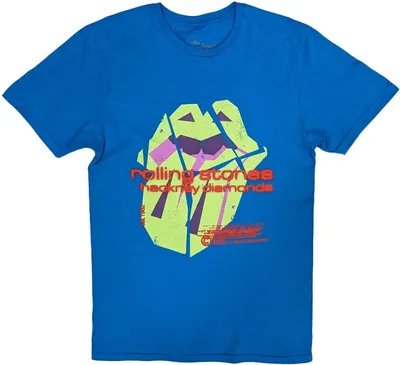 Produktbild von The Rolling Stones - "Hackney Diamonds" T-Shirt Logo für Herren/Damen Uni RO9613 (L) (Blau)