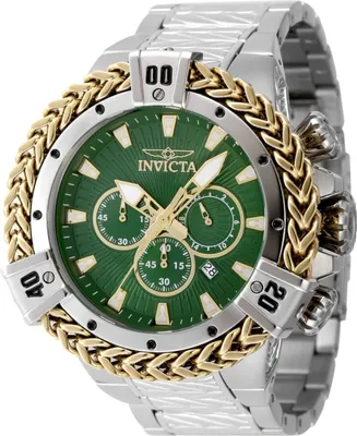Obrázek produktu pro Invicta Bolt 48155 Pánské Hodinky - Quartz Hnutí - Nerezová Ocel se Zeleným Ciferníkem - 54 mm