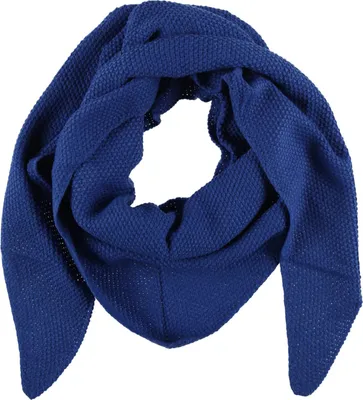Produktbild von XXL Schal Damen Stricktuch Dreiecksschal Winterschal Blau