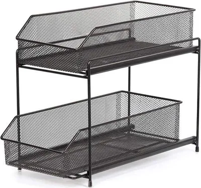 Image de Organisateur de cuisine Famanu avec 2 tiroirs - Marron