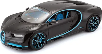 Produktbild von Bburago 18-11040BK - Modellauto - Bugatti Chiron 42 Sekunden Weltrekord (schwarz, Maßstab 1:18)
