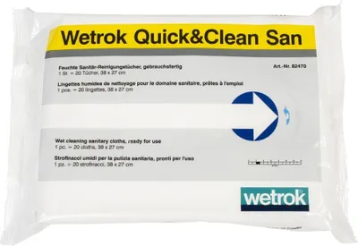 Produktbild von Wetrok Quick & Clean San Oberflächentücher Einwegtücher Sanitärreinigung 82470
