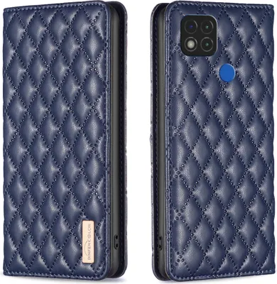 Produktbild von Redmi 10A Hülle, Elegant Bookstyle Flip Leder Kartenfächer Schutzhülle mit Ständer für Xiaomi Redmi 9C / Redmi 10A Blau