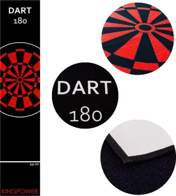 Image de Dart Tapis 290 x 60 cm Darts Fléchettes Tournoi Paillet de Fléchettes Kingpower