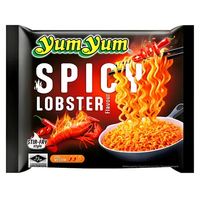 Obrázek produktu pro Yum Yum Instantní nudle, pikantní chuť humra, 100 g
