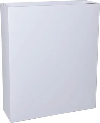 Produktbild von VIVANNO Raumteiler pulverbeschichtetes Stahlblech ELEMENTO Kasten, Weiß matt - 75x25x90 cm