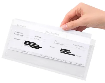 Produktbild von Netuno 250 Lieferscheintaschen selbstklebend transparent DIN lang 23,9x13,1