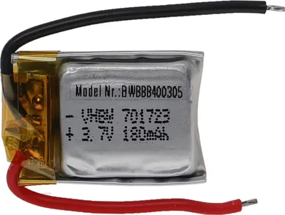 Produktbild von vhbw Akku für Modellbau z.B. Racing Car, Helikopter, Flugzeug (180mAh, 3,7V, Li-Polymer, 25 x 18 x 8 mm)