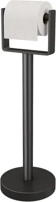 Produktbild von Toilettenpapierhalter freistehend Klopapierhalter Stehend Schwarz T