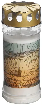 Produktbild von Bolsius Dauerbrenner Nr. 5 Motiv Sonnenaufgang, Höhe: 16,5 cm , Ø 7,5 cm