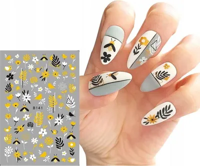 Produktbild von Nailart Sticker mit Blumenmuster