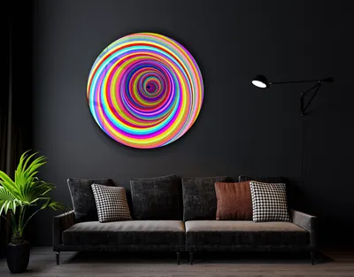 Immagine prodotto di Wallity, SKR-9062 - (80 x 80), Pittura decorativa su vetro temperato, Multicolore, 100% vetro temperato, 80 x 80 x 0,4 cm